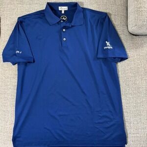 Peter Millar Blue Polo Shirt Size L